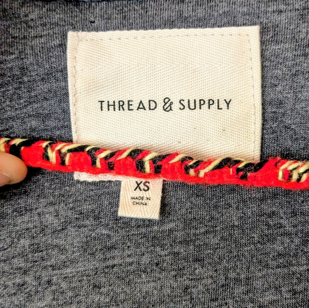 Thread & Supply Shacket James Shirt Jacket hunter green plaid XS Excellent - Picture 6 of 7